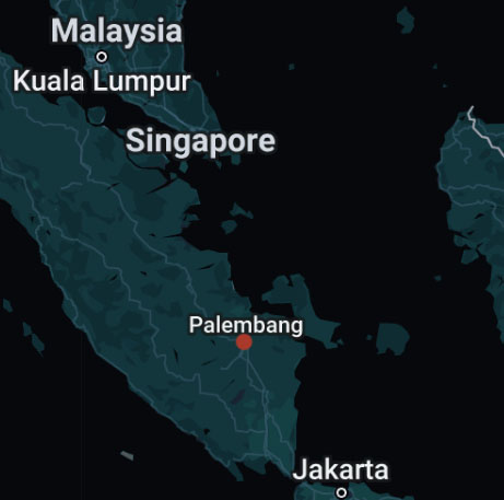 map of Palembang